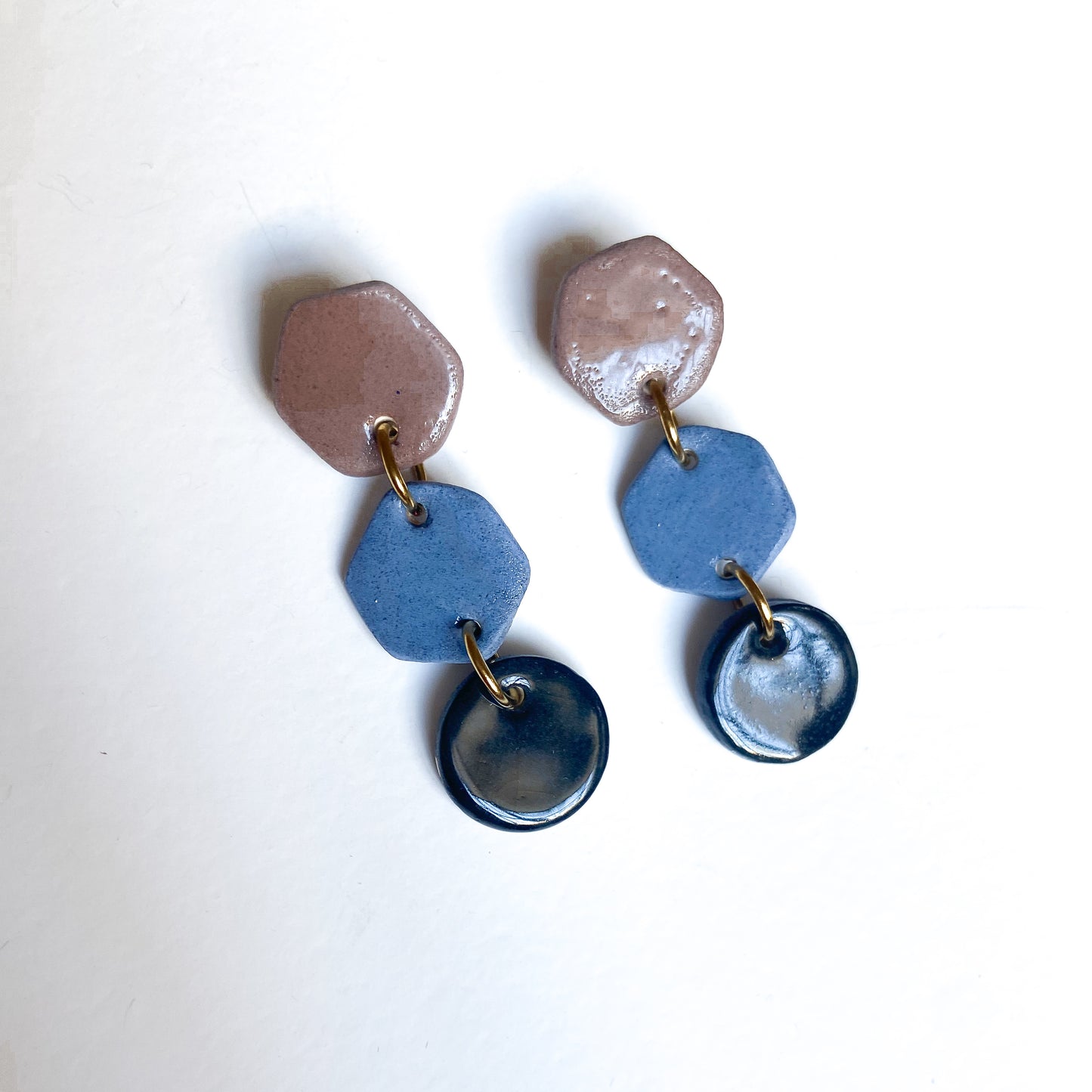 Cadeneta tricolor hexágonos