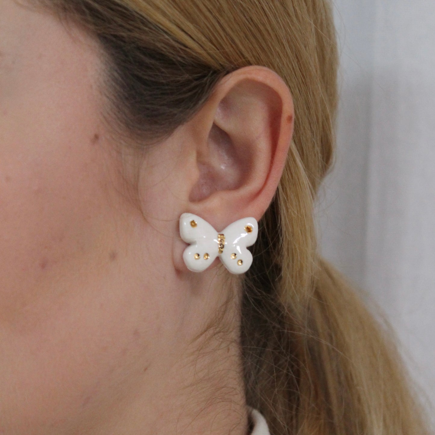 Mariposa blanca Gold