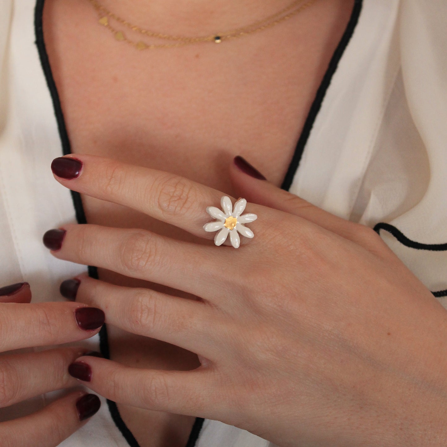 Anillo margarita gold