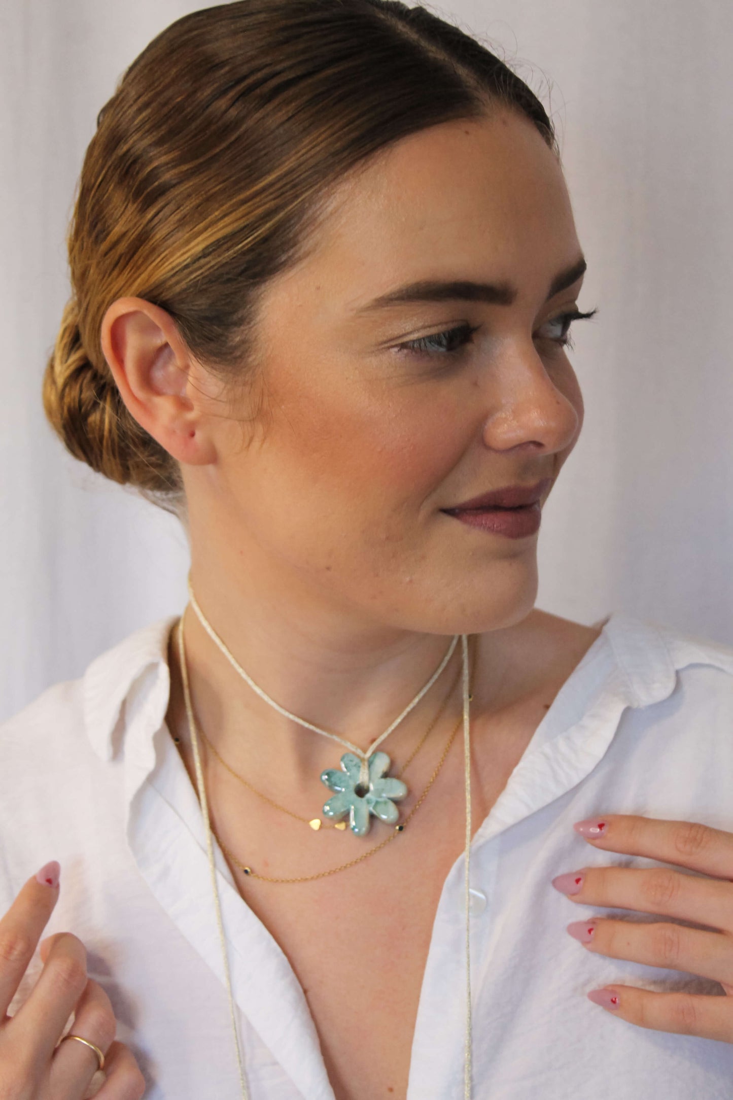 collar multiposicion turquesa