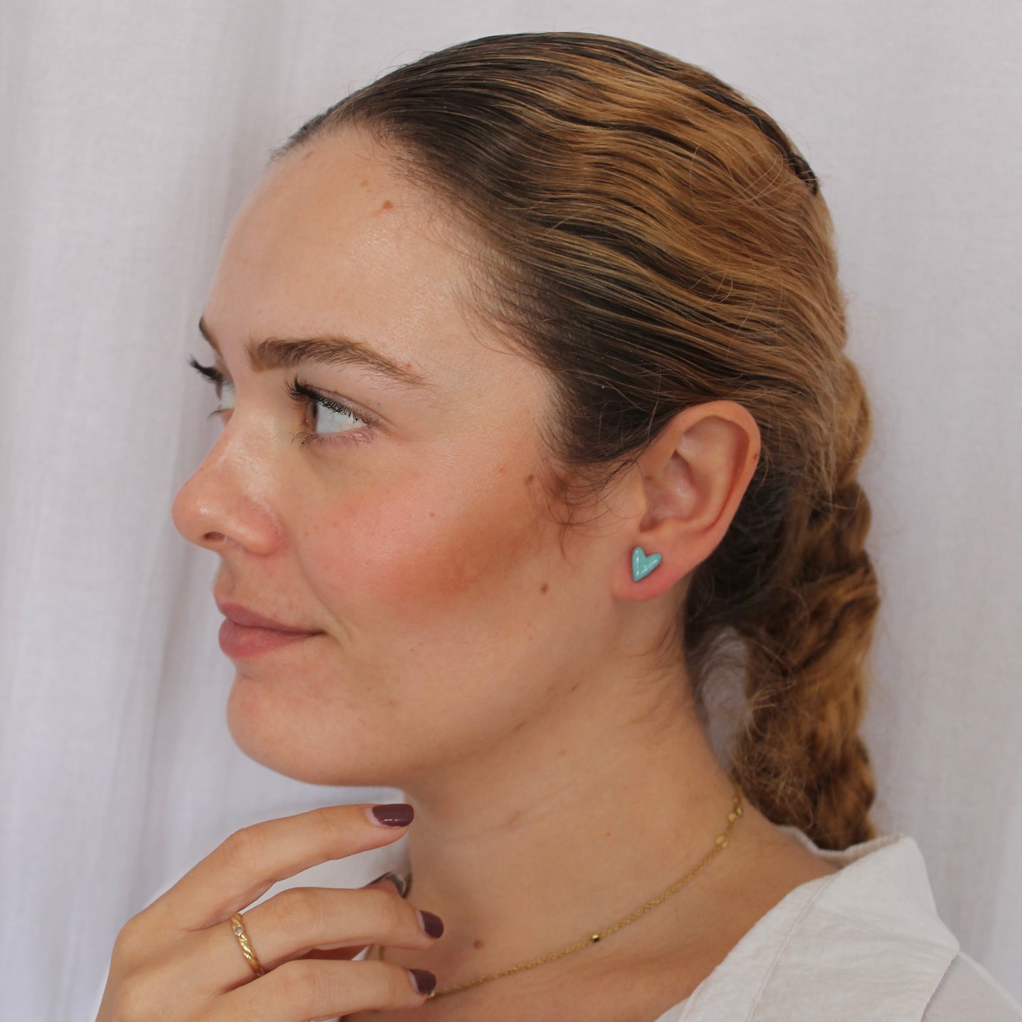 Mini corazón turquesa