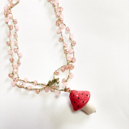 Collar cerámica seta