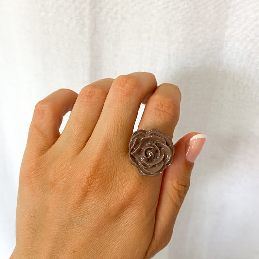 Mini rosa marrón dorado