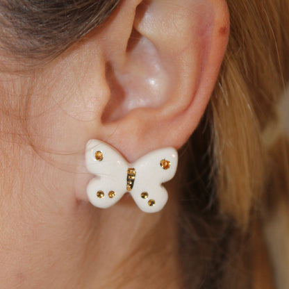 Mariposa blanca Gold