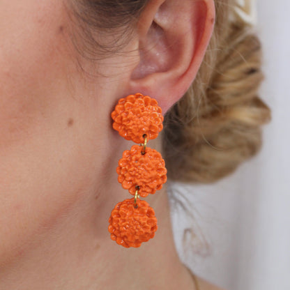 Triple flor naranja