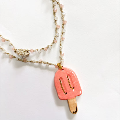 Collar helado naranja