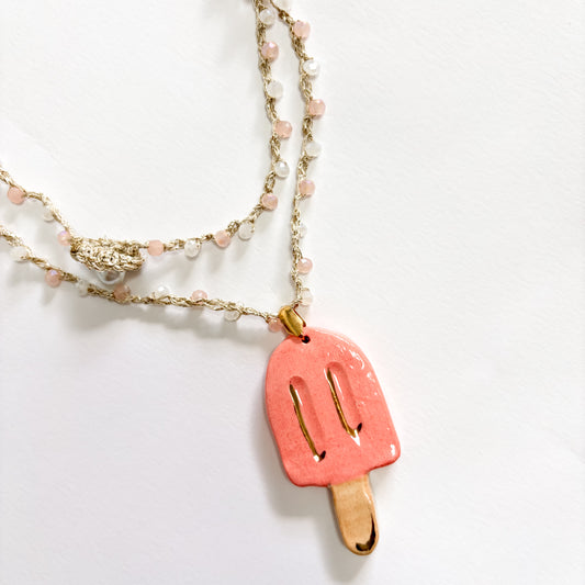 Collar helado naranja