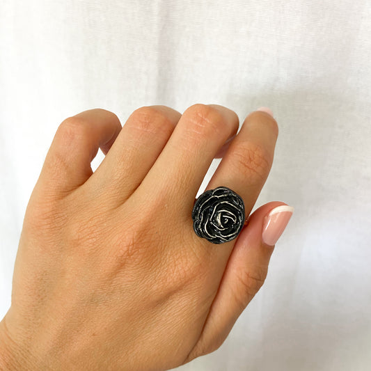 Mini rosa black dorado
